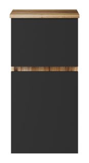 Подвесной шкаф Misty Ива 40см универсальный графит/дуб Вотан